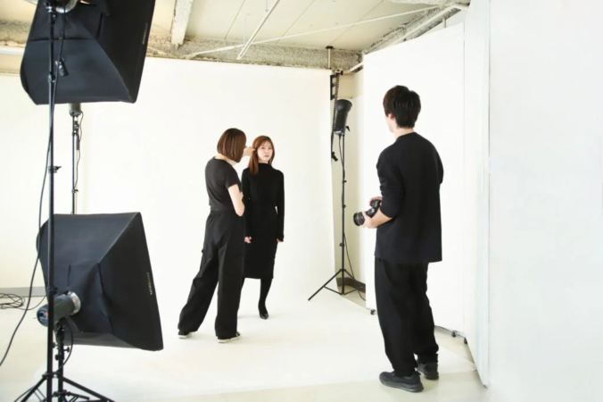スタジオ撮影風景