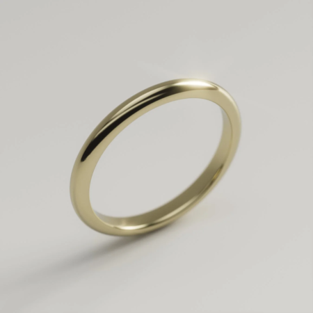 シンプルなゴールドリング