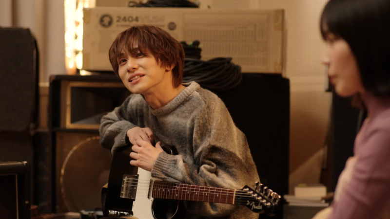 音楽スタジオでの一コマ