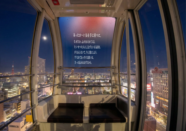 夜景とメッセージ
