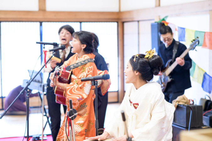 披露宴でのバンド演奏