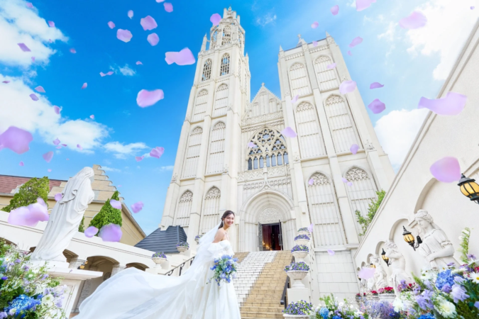 ウェディング、結婚式、ブライダル、花嫁、ウェディングドレス、教会