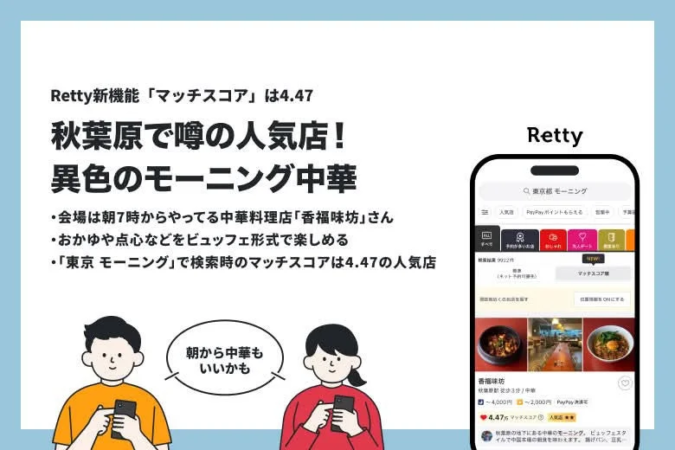Rettyマッチスコア、モーニング中華の説明
