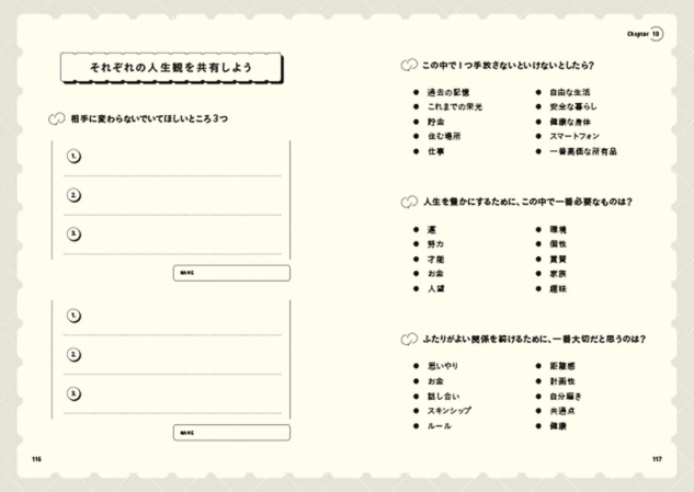 それぞれの人生観を共有しようのページ