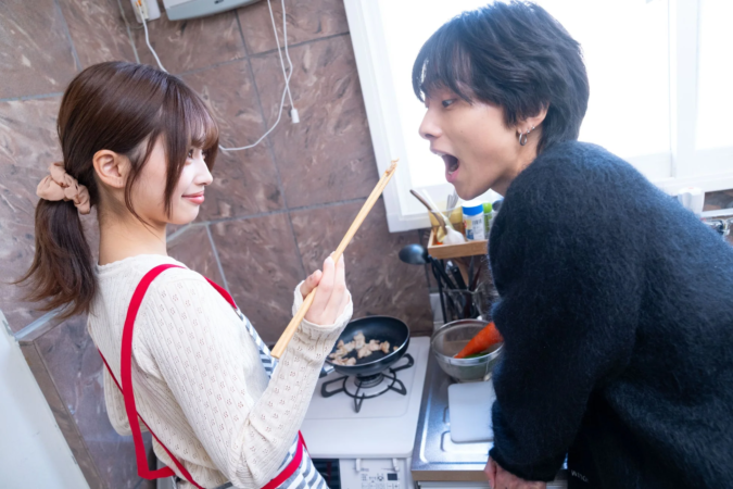 キッチン、料理、試食