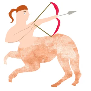 弓矢を持つケンタウロスのイラスト