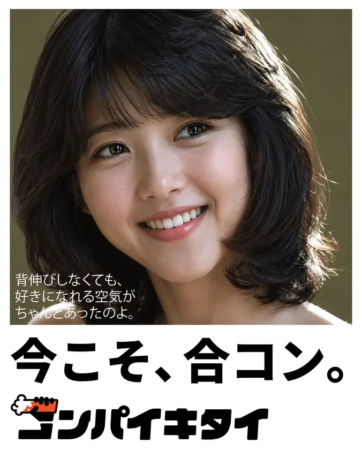 笑顔の若い女性と「背伸びしなくても、好きになれる空気がちゃんとあったのよ。」