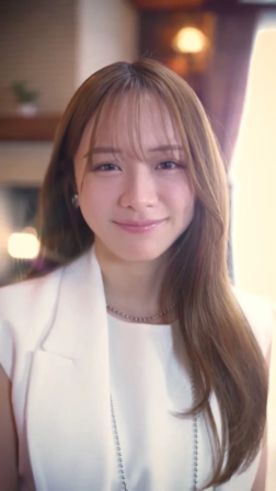 優しく微笑む女性のポートレート