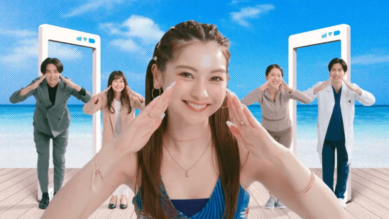 スマートフォンフレームのゆきぽよさんたち
