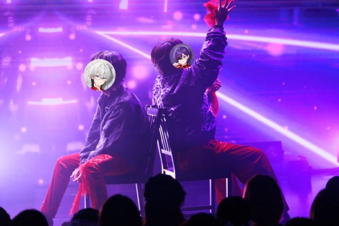 とぅるりぷライブでのユニット曲の様子