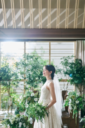 花嫁の美しいポートレート