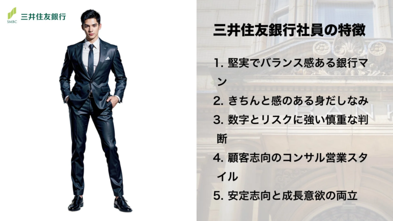 三井住友銀行社員の特徴