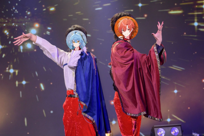 とぅるりぷライブでのユニット曲の様子