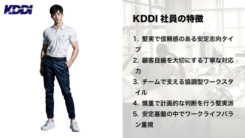KDDI社員の特徴