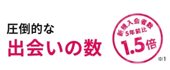 圧倒的な出会いの数