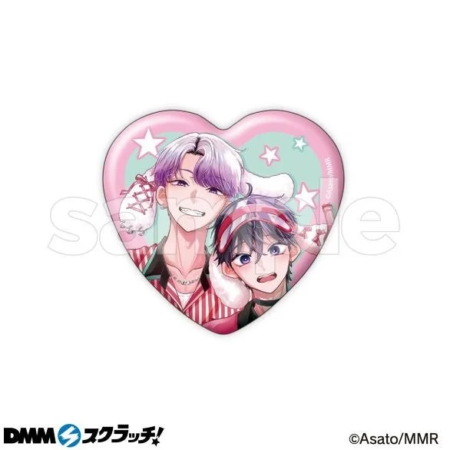 D賞 ホログラムハート缶バッジ2