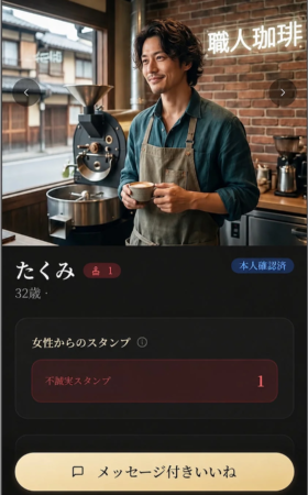 不誠実スタンプの例