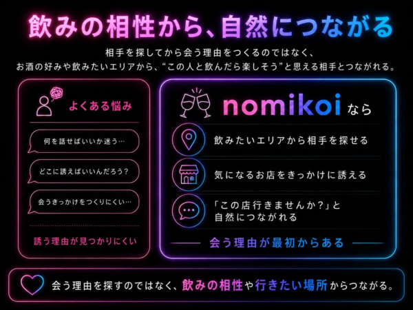 飲みの相性からつながるメリット