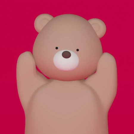 荒花ぬぬ氏のクマのキャラクター