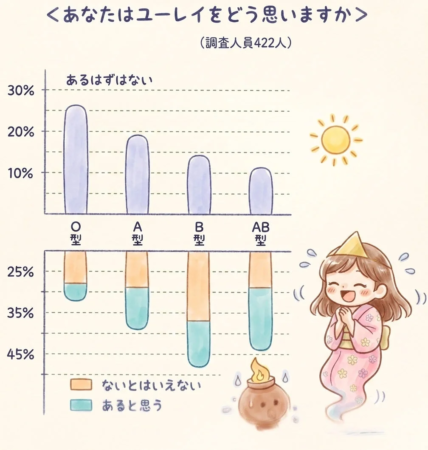血液型別の幽霊に関する調査結果