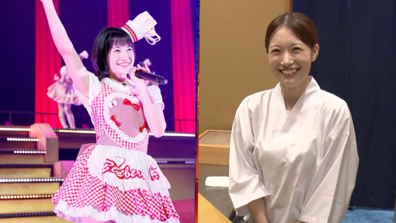 アイドル時代の朝長美桜さんと寿司職人としての朝長美桜さん