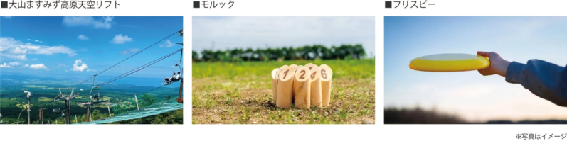 天空リフトとアクティビティ