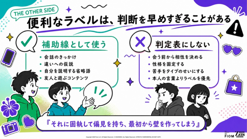 便利なラベルは、判断を早めすぎることがある