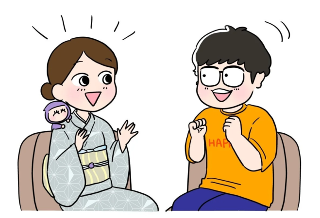 男女の会話イラスト