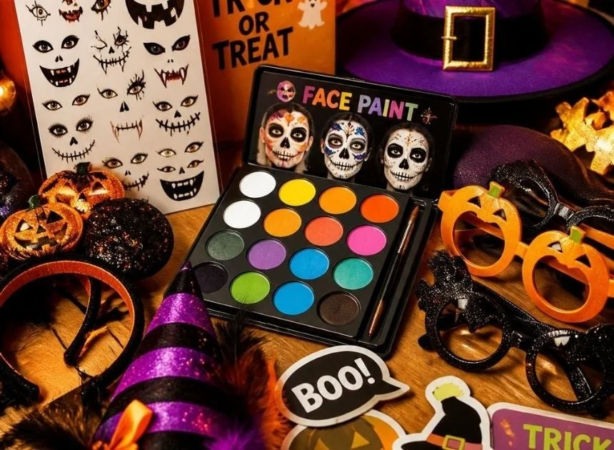 ハロウィン用のメイクアップ用品や仮装アクセサリー